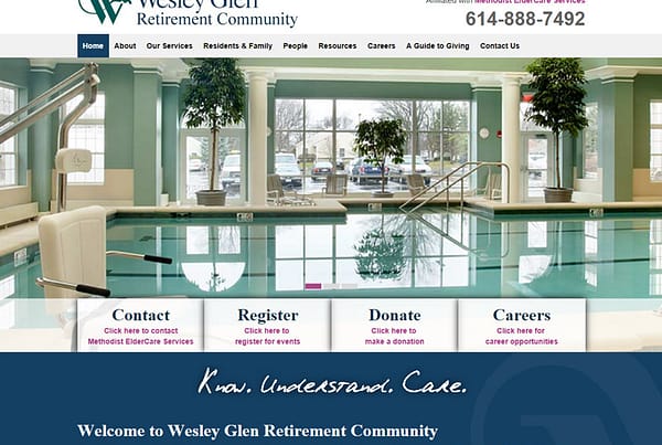 Wesley Glen - Retirement Community Website