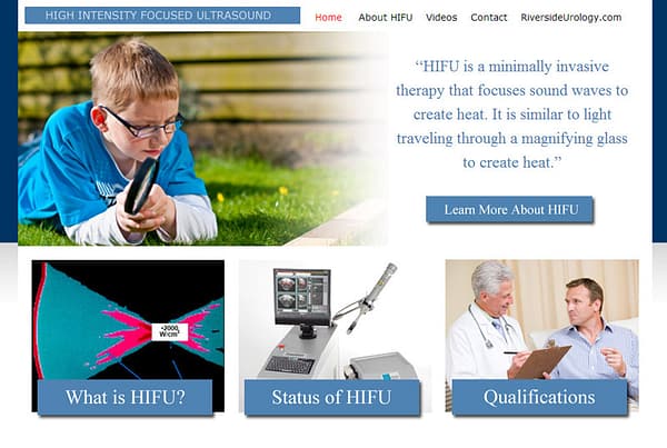 Riverside Urology HIFU - Men's Health Website