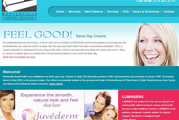 Westerville Dental Health - Dental Practice Website