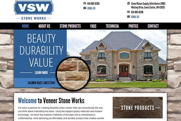 Veneer Stone Works - Stone Manufacturing Website