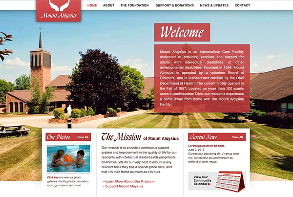 Mount Aloyisius - Care Facility Website
