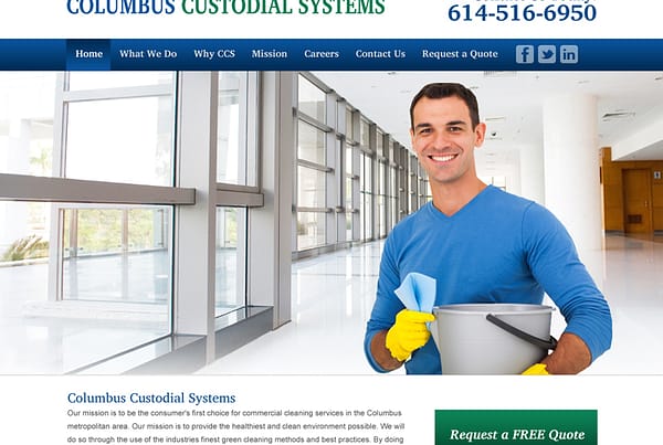 Columbus Custodial Systems - Custodial Services Website