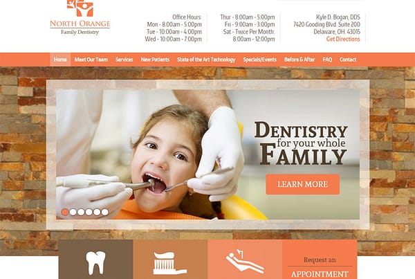 North Orange Family Dentistry - Family Dentistry Website