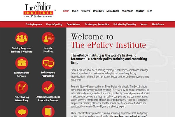 The ePolicy Institute - Business Training Website