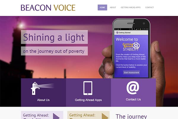 Beacon Voice - Mobile App Website