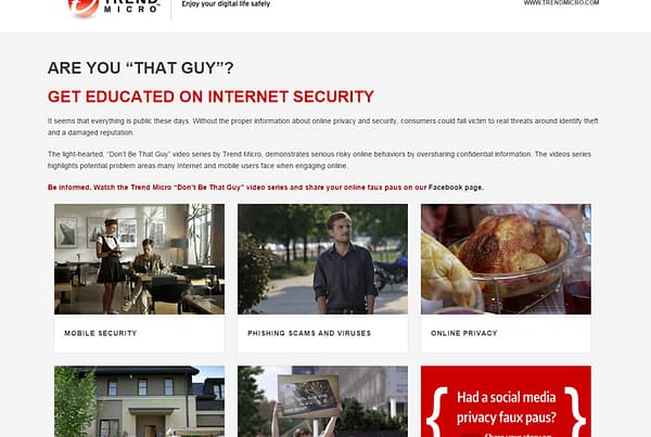 Trend Micro - Internet Security Website