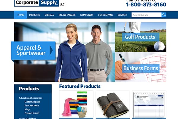 Corporate Supply - Custom Business Supply Website