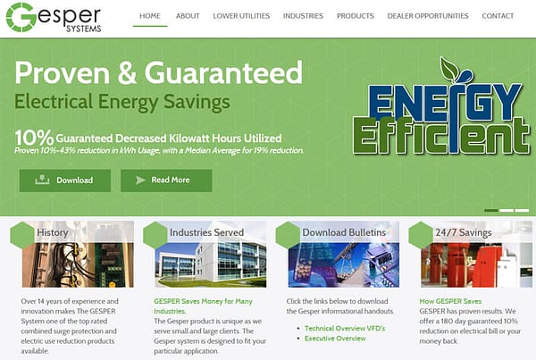 Gesper Systems - Energy and Technology Website