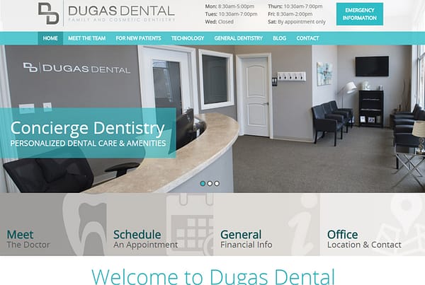 Dugas Dental - Dental Practice Website