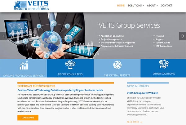 Veits Group - Business Technology Website