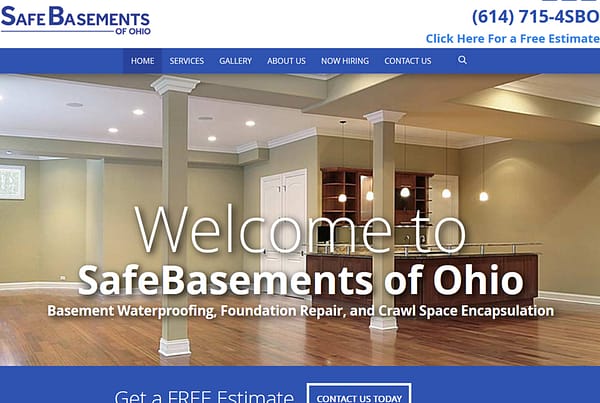 Safe Basements of Ohio Business Website