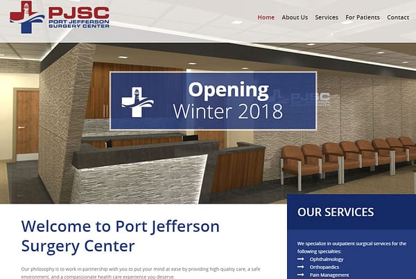 Port Jefferson Surgery Center Healthcare Website