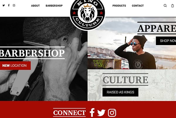 King Culture Website Design Wordpress