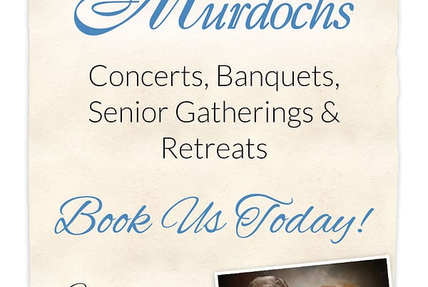The Murdochs graphic design for printed postcard mailer