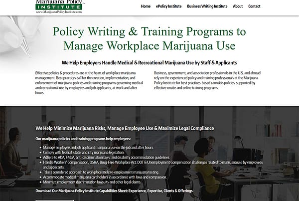 marijuana policy training CMS platform