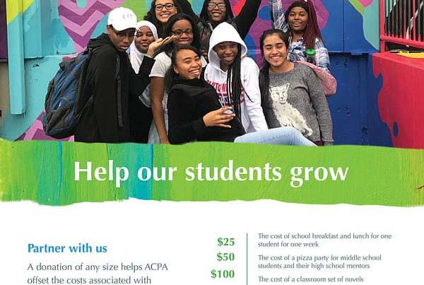 ACPA middle school giving flyer design