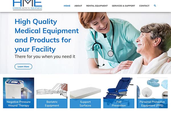 Columbus Ohio Harbor Medical Equipmentwebsite design and build
