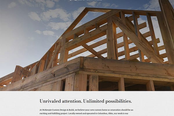 Columbus Mckenzie custom design and build website design and build and content creation