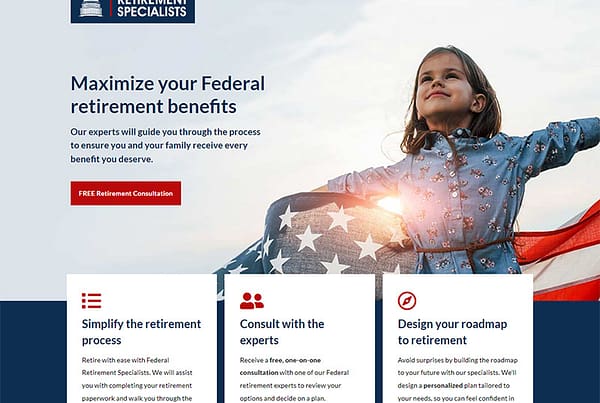 Federal Retirement Specialists New Website Design Columbus Ohio