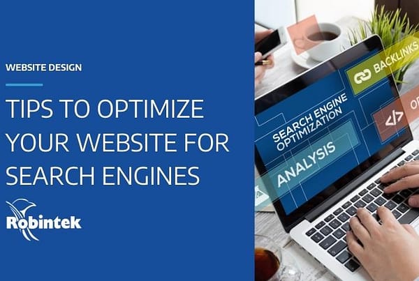 Blog header for post on optimizing your website for search engines
