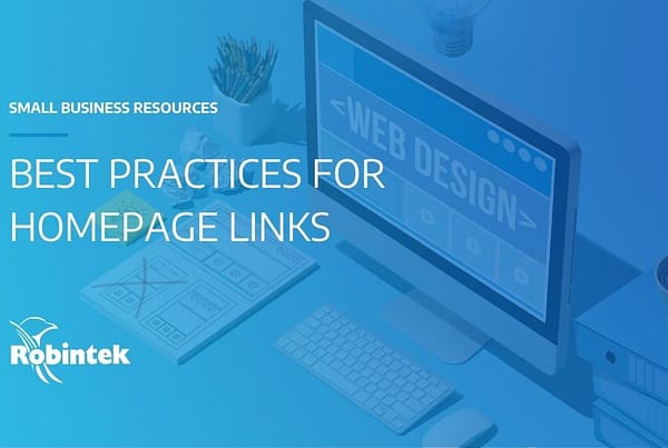 Blog header for Best Practices for homepage links