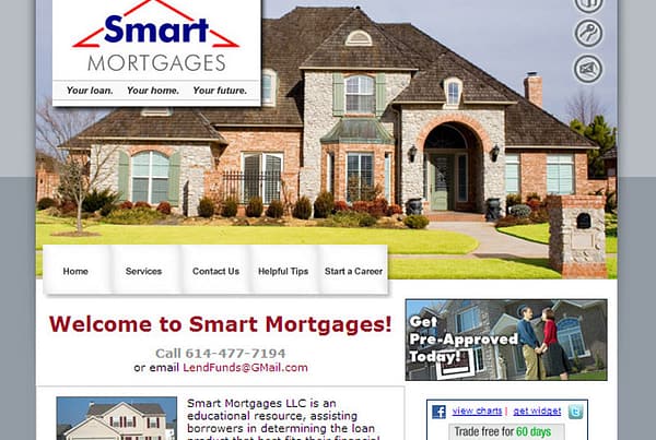 Smart Mortgages business design website