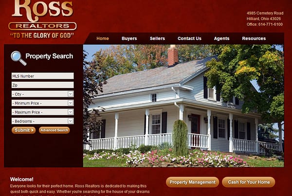 Ross Realtors real-estate website