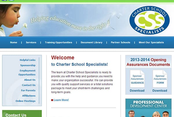 Charter School Specialists education website