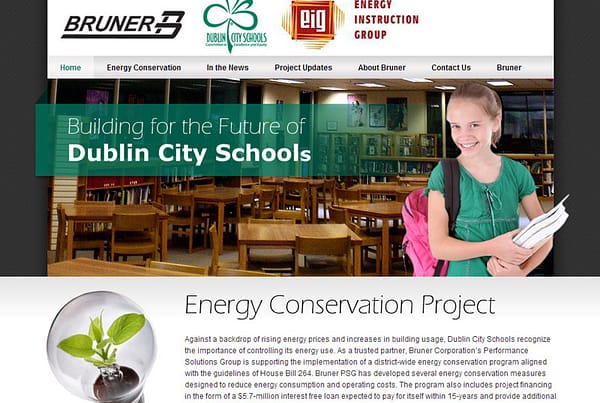 Bruner & Dublin City Schools – energy conservation project