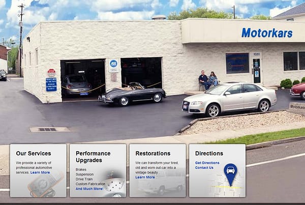 Motorkars - Professional Automotive Services Website