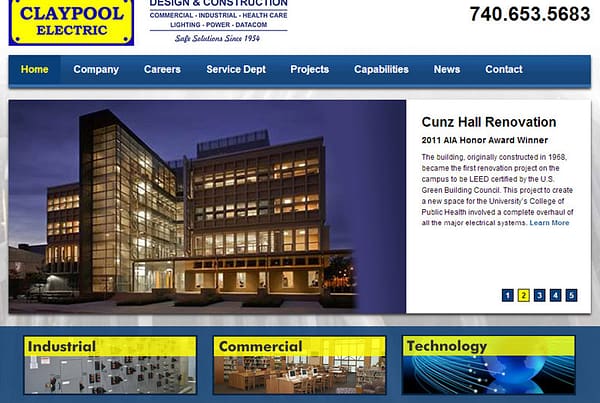 Claypool Electric - Data and Construction Website