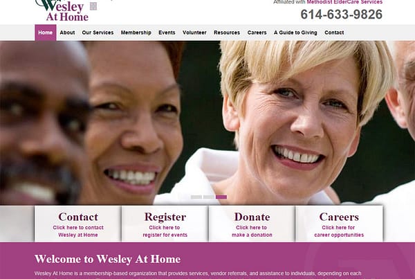 Wesley At Home - Retirement Community Website