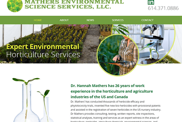 Mathers Environmental - Horticulture Services Website