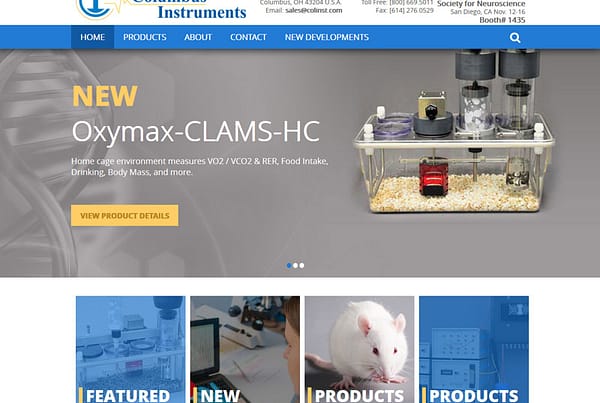 Columbus Instruments - Family Owned Business Website