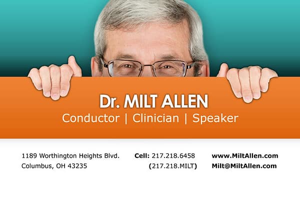 Milton Allen Business Card Design