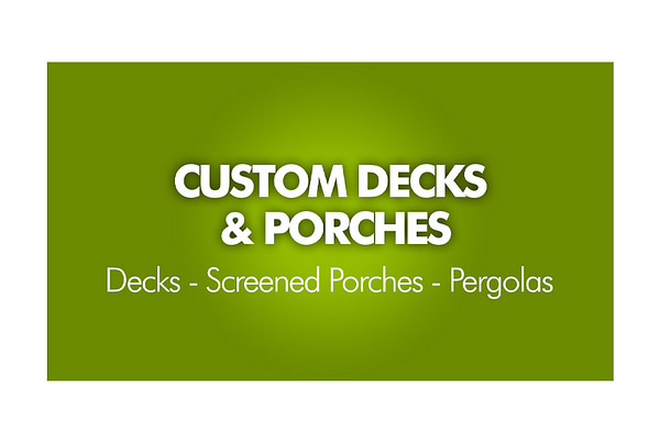 Custom Decks & Porches Logo Design