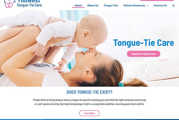 Midwest Tongue Tie Care Dental Website Design