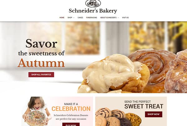 Schneiders Bakery Westerville Ecommerce Website