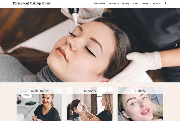 Columbus ohio permanent makeup room website redesign and rebuild