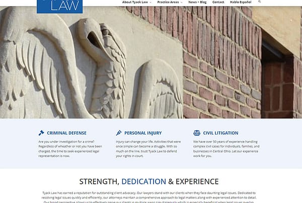 Columbus Law Firm Lawyer Website Design