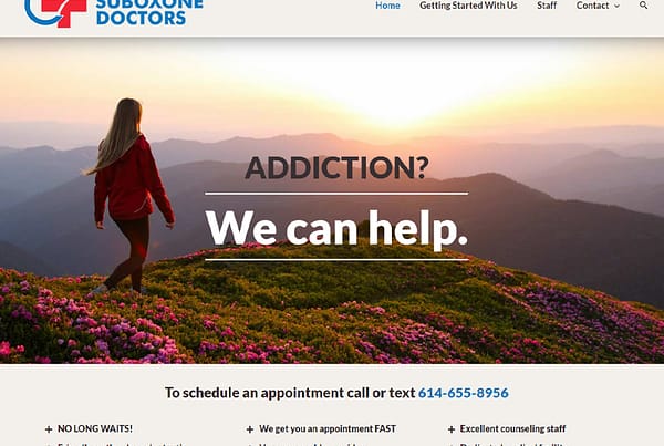 Columbus Suboxone Doctors website design