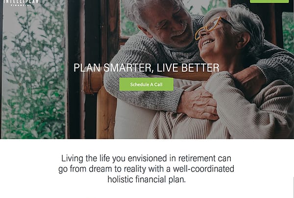 Intelliplan Financial website homepage refresh thumbnail