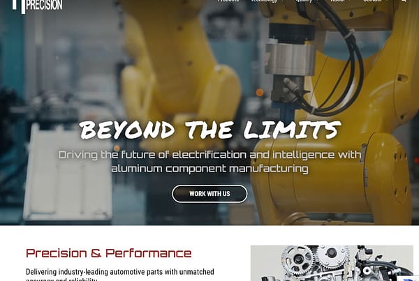 Manufacturing Website Designs