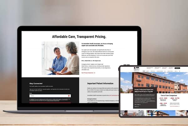 IHA website design by Robintek
