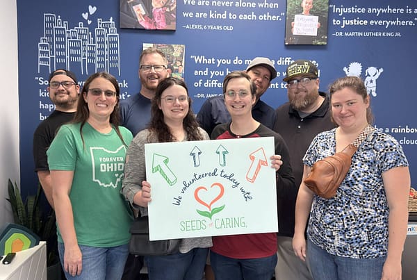 Robintek group picture after volunteering with Seeds of Caring