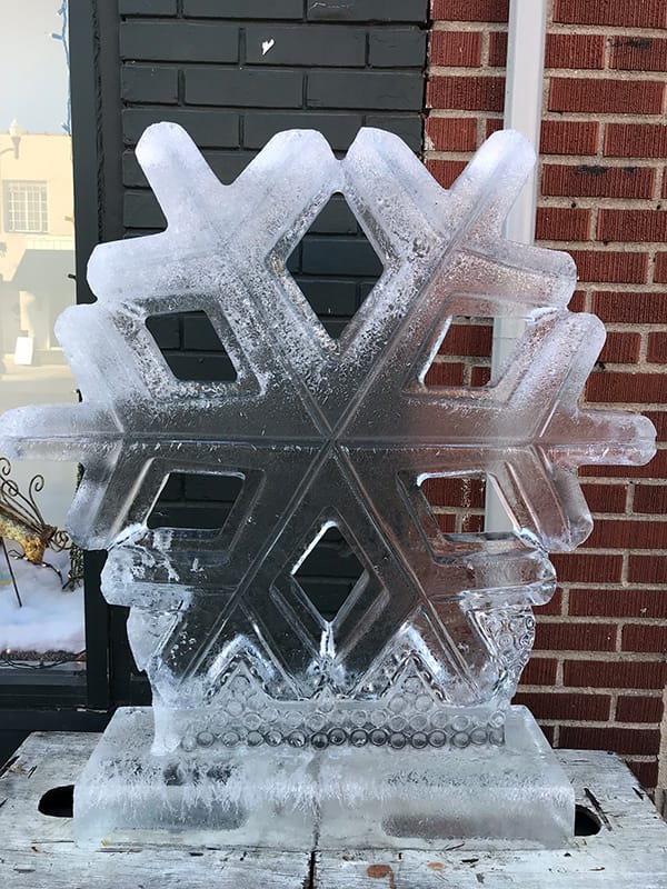 Uptown Westerville Annual Ice Sculpture Tour - Snowflake - Robintek: Columbus Ohio Web Development