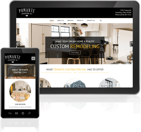 Pomante Contractors Website