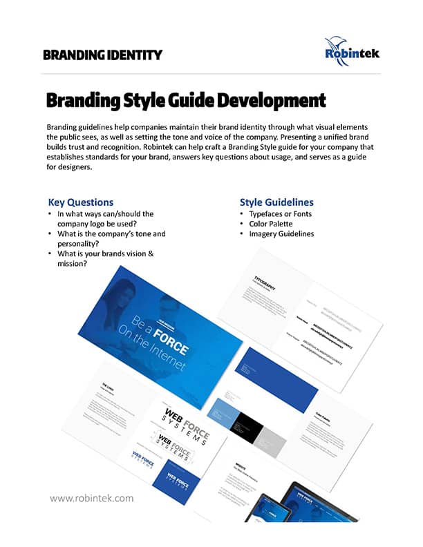 Branding and Style Guide Development and Design Services