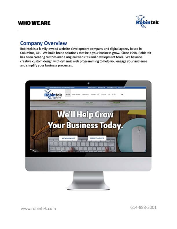 About Robintek - Akron & Columbus Website Design Company
