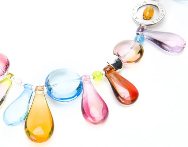 Beaded necklace photographed by Robintek Product Photography